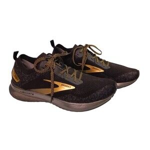 Brooks Levitate 4.0 Men's Size 9.5 Black & Gold Running Shoes Sneakers EXCELLENT